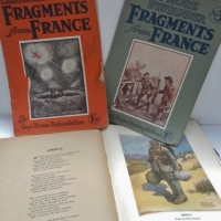 3 x WW1 publications- The Anzac book &  2 Fragments from France by Bruce Bairnsfather - Sold for $55 - 2016