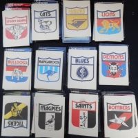 Large group lot c 1987 Scanlens AFL trading cards, various teams and players - Sold for $85 - 2016