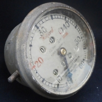 c1915 Watford 60MPH brass speedometer model 702 purportedly from a Henderson Motorcycle - Sold for $183 - 2016