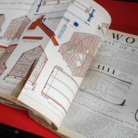 2 x Bound copies of 'Work' circa 1900 with colour fold out furniture plans etc - Sold for $49 - 2016