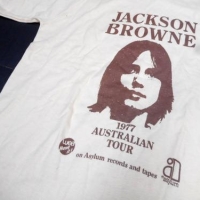 Original 1977 JACKSON BROWN & Maria MULDAUR Australian Tour T-SHIRT - Large size, original label - Sold for $34 - 2016