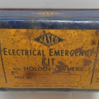 Vintage Nasco electrical emergency kit tin for Holden owners - Sold for $59 - 2016