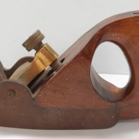 Vintage Norris style infill smoothing plane steel with brass lever cap - Sold for $134 - 2016