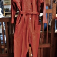 Original 1980s Women's Red FLYING COLOURS jumpsuit, size 10 - Sold for $25 - 2018