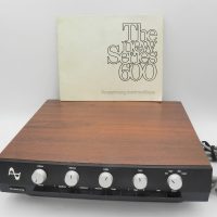 Vintage-c1970s-ARMSTRONG-600-Series-Stereo-Amplifier-small-sized-very-heavy-stylish-teak-Veneer-period-case-with-Instruction-Booklet-Sold-for-87-2020