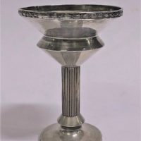 Early-mid-20th-C-Japanese-Silver-Stemmed-Vase-Double-Conical-top-to-fluted-stem-band-of-decoration-to-top-bottom-rims-marked-Silver-Shobido-to-b-Sold-for-93-2021