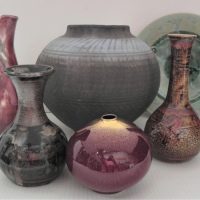 Group-lot-Australian-Studio-Pottery-Vases-Bowls-etc-most-pieces-signed-or-marked-with-Monograms-incl-Mooroopna-various-period-glazes-incl-Cry-Sold-for-75-2021