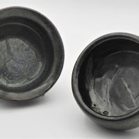 Gus-McLaren-1923-2008-2-x-Australian-Pottery-small-Bowls-Dark-earthy-toned-glazes-with-Abstract-designs-to-centres-both-signed-to-bases-11-Sold-for-62-2021