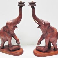 Pair-of-carved-teak-Elephant-figural-lamp-bases-approx-44cm-H-Sold-for-62-2021