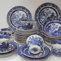 Vintage-Burleigh-Ware-WILLOW-Dinner-Set-for-6-plus-extras-VGC-Sold-for-137-2021