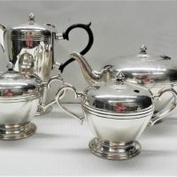 Vintage-Crusader-Silverplate-Tea-Set-inc-Teapot-Water-Pot-Milk-Jug-Sugar-Bowl-Sold-for-62-2021