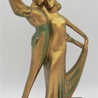 Vintage-Plaster-ware-Figure-art-deco-Dancing-Couple-some-slight-loss-of-gilt-paint-but-otherwise-good-cond-345cm-H-Sold-for-75-2021