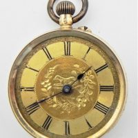 c1900-18ct-rose-gold-cased-half-hunter-Pocket-Watch-not-working-Sold-for-211-2021