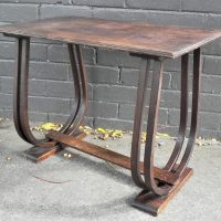 Circa-1930s-stylish-timber-side-table-slender-double-U-shaped-legs-rectangular-top-approx-50cm-H-Sold-for-75-2021