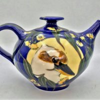 Julie-Ford-hand-painted-King-of-the-Bush-Teapot-marks-incl-sgd-title-TEA-2003-Sold-for-50-2021