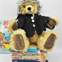 Group-Johann-Sebastian-Bach-Teddy-Bear-by-Hermann-Coburg-musical-Ltd-Edit-372E-jointed-tag-stitching-to-foot-40cmsL-approx-14-Noddy-book-Sold-for-81-2021