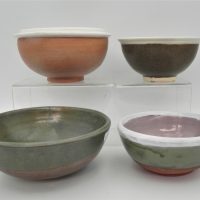 Gus-McLaren-1923-2008-4-x-Australian-Pottery-Bowls-different-colour-glazes-two-terracotta-with-painted-rim-all-signed-to-base-no-damage-sighted-Sold-for-124-2021