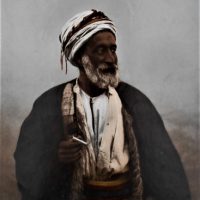 2-x-c1890-Photochrome-prints-by-PZ-Photochrome-Zurich-from-photographs-taken-by-Felix-Bonfils-1831-1885-incl-Cheik-of-a-Palestinian-Village-and-Sold-for-62-2021