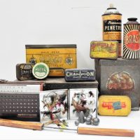 Group-lot-of-vintage-Blokey-items-inc-Fishing-Flies-Sinkers-Crown-leather-cases-portable-radio-Tins-Cased-fishing-scaler-knife-etc-Sold-for-43-2021
