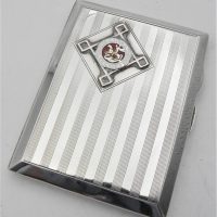 1922-SSilver-small-cigarette-case-with-the-emblem-for-the-Polytechnic-Harriers-founded-1883-hallmarked-Birmingham-TW-78-2-grms-Sold-for-81-2021