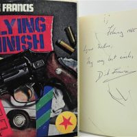 2-x-First-Edition-DICK-FRANCIS-novels-inc-c1965-For-Kicks-signed-no-dust-jacket-c1966-Flying-Finish-with-Dust-jacket-both-pub-Michael-Joseph-Sold-for-68-2021