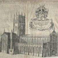 Framed-17-Century-Engraving-of-St-Marys-Church-Nottingham-Written-in-Latin-Dated-1667-Sold-for-87-2021