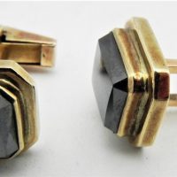 Pair-gold-cufflinks-set-with-oblong-black-stones-marked-W9C-TW-11-grms-Sold-for-186-2021