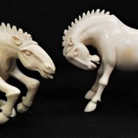Pair-vintage-carved-BONE-Horses-different-stances-approx-7cm-H-Sold-for-373-2021