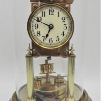 Vintage-BHA-dome-clock-including-key-29cm-H-Sold-for-137-2021