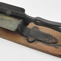 c1900-Cast-A-McMillan-Tobacco-chopper-mounted-to-timber-block-Sold-for-56-2021