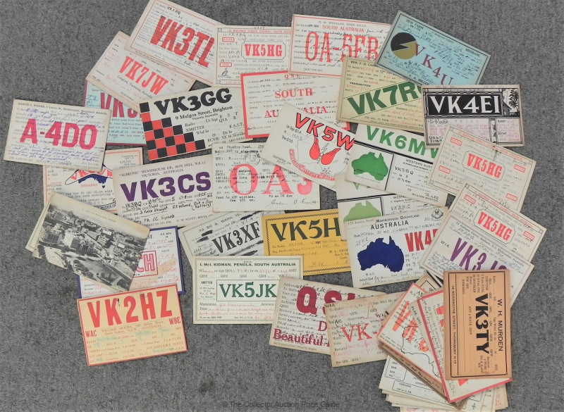 Lot Of Vintage Australian Amateur Radio Qsl Cards W Detailed