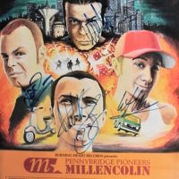 Cardboard-Backed-Millencolin-Poster-for-Pennybridge-Pioneers-Album-Signed-by-all-the-Band-60cm-x-42cm-Sold-for-50-2021
