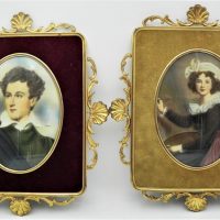 Pair-Gilt-framed-hand-painted-miniatures-Portrait-of-gentleman-The-Artist-Both-signed-Hermo-middle-right-17-5cm-x-12cm-Sold-for-93-2021