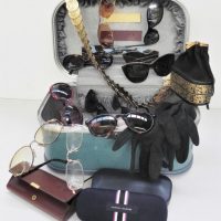 Vanity-case-and-contents-sunglasses-box-belt-gloves-incl-Bailey-Nelson-sunglasses-Givenchy-tote-bag-etc-Sold-for-50-2021