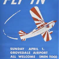 Australian-Women-Pilots-FLY-IN-Screen-Printed-Poster-All-Welcome-men-too-in-very-good-original-condition-74cm-H-51cm-W-Sold-for-68-2021