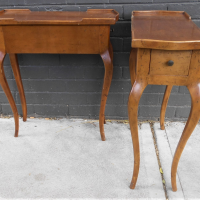 Pair-of-elegant-Italian-Guido-Zichele-maple-bedside-tables-with-drawer-and-stylized-Queen-Anne-legs-approx-70cm-H-68cm-L-28cm-D-Sold-for-118-2021