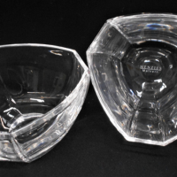 Pair-x-Tiffany-Co-Menzies-Malvern-Clear-Glass-bowl-6-sided-all-markings-to-base-10cm-H-Sold-for-50-2021