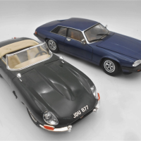 2-x-118-scale-model-Diecast-JAGUAR-incl-1x-BURAGO-1961-Jaguar-E-Cabriolet-in-British-Racing-Green-and-1-x-ROAD-Signature-1975-Jaguar-XJS-2-Door-in-M-Sold-for-93-2021