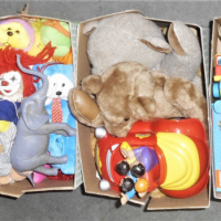 8-x-Boxes-Soft-Plastic-Toys-inc-Teddy-Bears-Beanie-Kids-Sesame-Street-Pre-school-vehicles-etc-Sold-for-43-2021