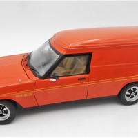 AUTOart-118-scale-Model-diecast-1974-Holden-Sandman-Panel-Van-2-door-red-with-orange-stripes-VGC-Sold-for-211-2021