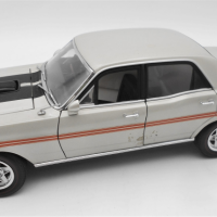Biante-118-Scale-Model-Diecast-Ford-Falcon-351-GT-4-door-Grey-Metallic-with-stripes-VGC-Sold-for-124-2021