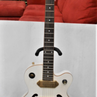 Epiphone-Wildkat-Electric-Guitar-Semi-hollowbody-with-Bigsby-tremolo-pearl-white-finish-with-case-Sold-for-497-2021