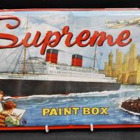 Vintage-Tin-paintbox-of-Watercolours-100-colours-made-in-England-with-paint-brush-36cm-L-Sold-for-43-2021