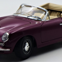 118-Scale-Diecast-Model-Car-1961-Porsche-356-B-in-PurpleBurgundy-Model-Made-by-Bburago-Sold-for-50-2021