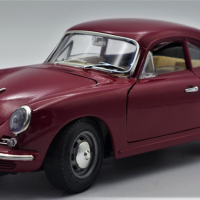 118-Scale-Diecast-Model-Car-1961-Porsche-356-B-in-Red-Model-Made-by-Bburago-Sold-for-50-2021