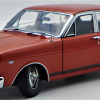 118-Scale-Diecast-Model-Car-1966-Ford-Falcon-XR-GT-Sedan-in-Maroon-Model-Made-by-Classic-Carlectables-Sold-for-137-2021