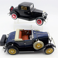 2-x-118-Scale-Diecast-1930s-Model-Cars-incl-1932-Black-Ford-Three-Window-Coupe-by-Road-Signatures-1931-Ford-Model-A-Convertible-made-by-Motor-City-C-Sold-for-62-2021