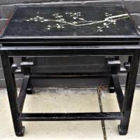 Vintage-Ebonised-Japanese-Side-Table-traditional-design-with-Mother-of-Pearl-inlaid-Blossom-design-to-top-Sold-for-224-2021