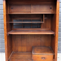 Vintage-Japanese-Open-cabinet-sliding-recessed-doors-to-top-and-drawer-to-bottom-shelving-open-window-to-back-86cm-H-Sold-for-323-2021
