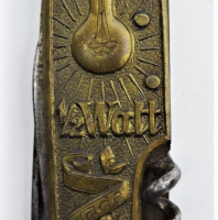 Vintage-advertising-Brass-Pocket-knife-The-Condor-12-Watt-Light-Globe-Raised-design-made-in-Holland-Sold-for-56-2021